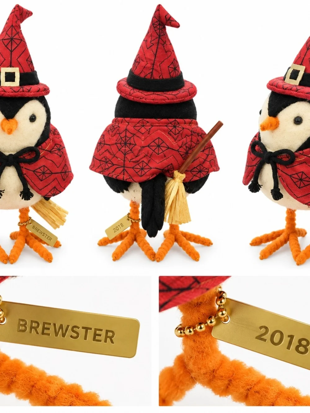 2018 Target Halloween Fabric Bird BREWSTER